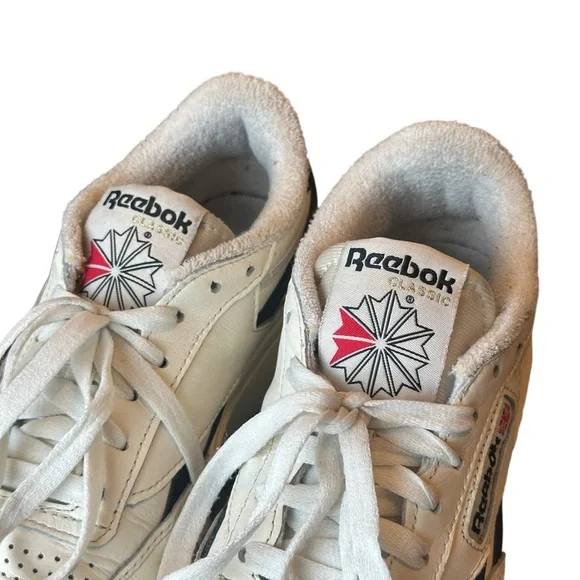 Reebok Classic Club C Double Revenge Sneakers Chalk/Black Women’s 6.5 H04190 - Picture 2 of 8